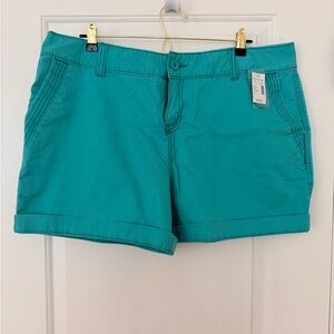 NWT Maurices Teal Women's Shorts Size 18